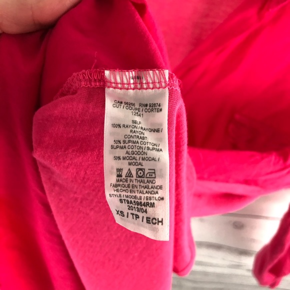 Splendid Roll Tab Sleeve Two Tone Blouse XS - Picture 4 of 7